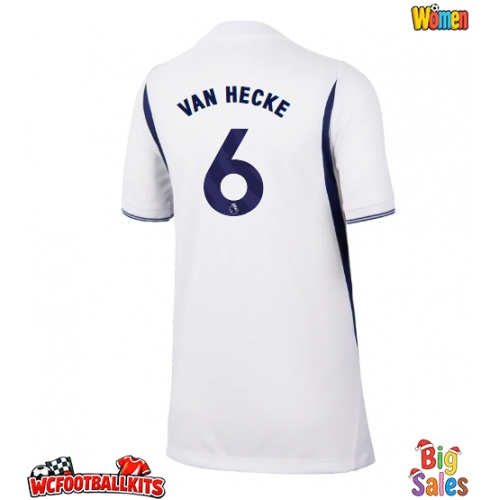 Tottenham Hotspur Jan Paul van Hecke #6 Replica Home Stadium Shirt for Women 2026-27 Short Sleeve